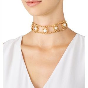 Dannijo gold pearl choker